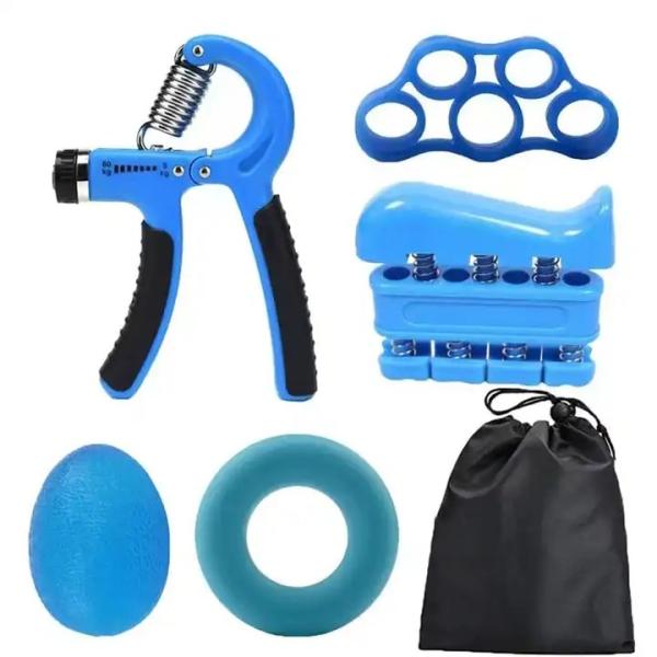 Hand Finger Strengthener Gym Strength Training Metal Grips Kit Finger Exercise