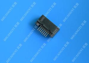 China 7 Pin ESATA Port Connector Straight Solder Inverted Type For Laptop factory