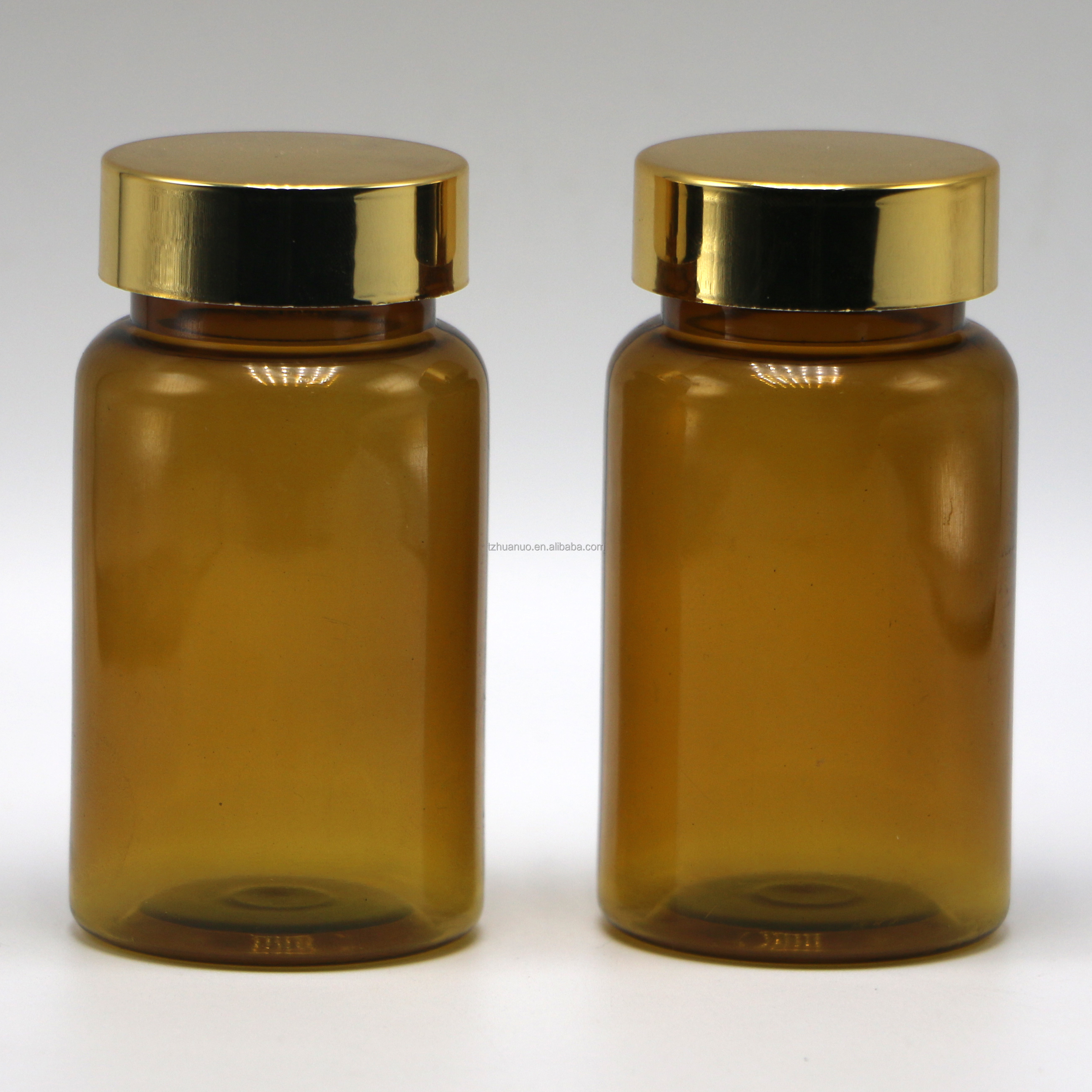 100ml/3.4oz Round Shape Customized Plastic PET Capsule Pill Bottle for Medicine Storage