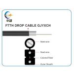 GJYXCH Ftth Drop Cable 1 2 4 6 8 Core Indoor/Outdoor Cable With Messenger Wire