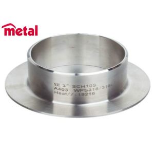 Customized Size Butt Welded Pipe Fittings Short Lap Joint Stub End OD43mm Length