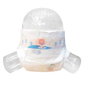 China 400 - 700ml Absorption Magic Tape Disposable Baby Nappies With Green ADL factory