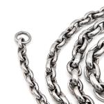 Silver Stainless Steel Link Chain Corrosion Resistance Rust Resistance