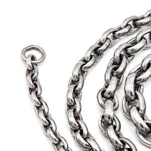 China 2mm Wide Stainless Steel Link Chain Necklace 18 Inches factory