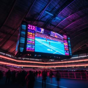 China Indoor Hanging Stadium LED Display 1920Hz Refresh Rate ISO9001 factory