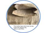 High Strength Sewn Open Mouth Multiwall Paper Bags Pinch Bottom For Packaging