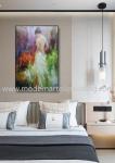 Hand Painted Modern Canvas Woman Oil Painting For Interior Decoration 24" X 36"