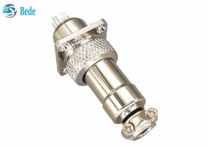 China 2 3 4 Pin GX12 Aviation Connector With Square Flange Male And Female Sets factory