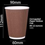 12oz Food Grade 16oz Ripple Cups Paper Espresso Cups PE Coat Coffee Hot Drinks