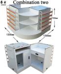 Heavy Duty Grocery Cashier Counter Eco Friendly Checkout Counter