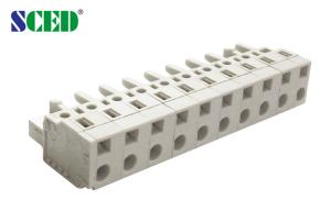 China 2 - 16 Pole Female Plug In Terminal Connector Block 7.5mm Pitch 300V 15A factory
