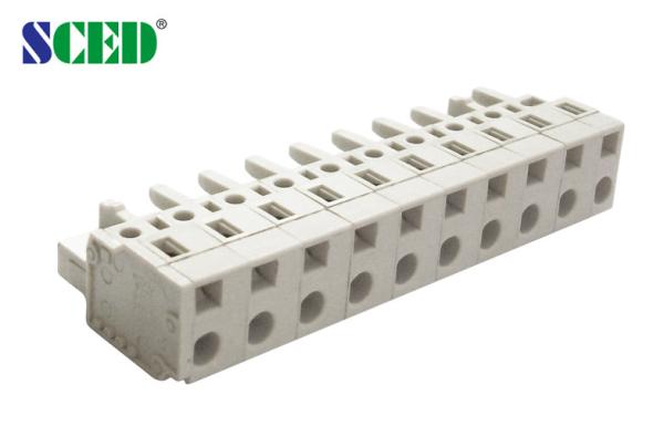 Single Level Female Pluggable Terminal Block Connector 7.5mm Pitch , 300V 15A ,