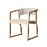 Customizable Rubber Wood Dining Chair for Restaurant Modern Design and Durable