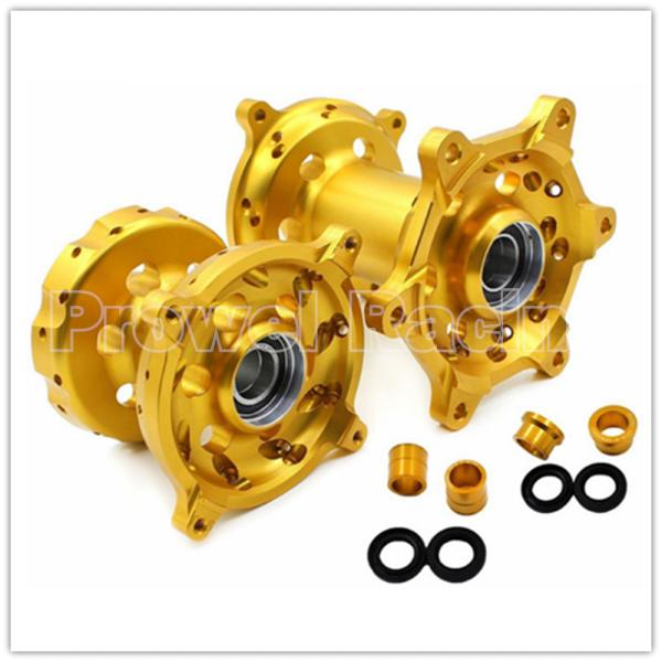 Orange Lightweight CNC Billet Motorcycle Wheel Hubs for Suzuki RMZ50 450 Replace/Repair