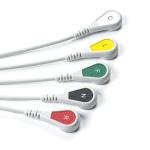 Compatible Siemens Drager 5 Lead Iec Snap Ecg Lead Cable / Ecg Lead Wire Set