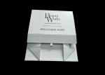 White Cardboard Folding Gift Boxes , Gift Box With Lid For Hair Extension
