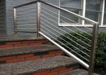 Low Hardness Stainless Steel Pipe Railing , Steel Pipe Handrail For Bridge /