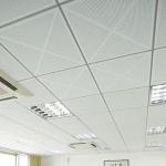 Decorative Fiberglass Ceiling Tile for T-Grid Installation by Noya in Building