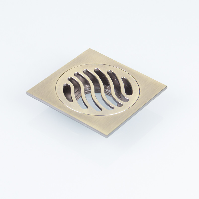 Brass Chrome Plating Balcony Bathroom Floor Drain Strainer