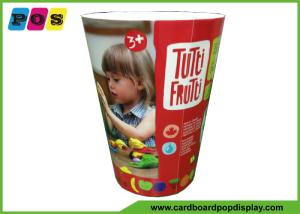 China Round Shape Cardboard Retail Dump Bins , Plasticine Promotion Shop Dump Bins With Paper Board Insert DB037 factory