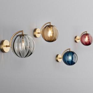 China Nordic Glass Metal Bedside Modern Wall Light g9 led wall Lamps factory