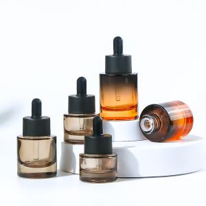 China Honey Boston Round Dropper Bottle With Plastic Cap factory