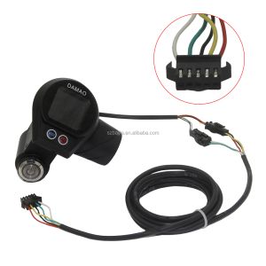 DAMAO Waterproof 5pin SM Plug Lcd Display with Locked for Electric Bike /scooter