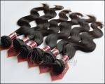 Peruvian Body Wavy Remy Virgin Human Hair Extensions For Women , 24 Inch