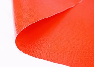 China High Coated Fiberglass Fabric Red For Temperature Resistance Up To 550°C factory