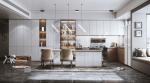 One-Stop Designs Factory Customized High Gloss Kitchen Cabinet Sets For Villa