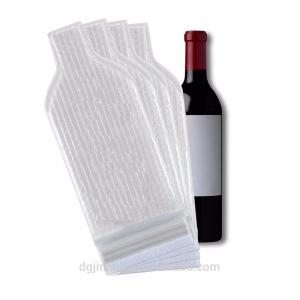 China Recyclable Bubble Wrap Wine Bags / Bubble Wrap Sleeves For Bottles factory