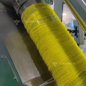 Full Automatic Linear Combi Wigher With Net Clipping Machine Lemon Mesh Bag