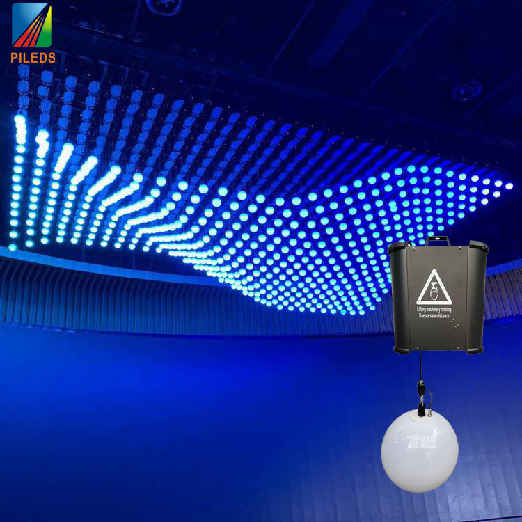 Customized Kinetic LED Light Ball RGB Colorful with Aluminum Alloy Material