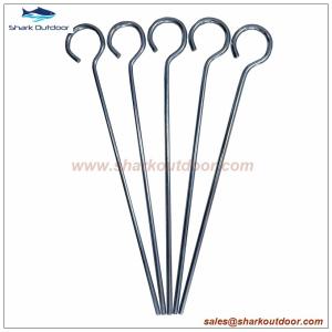 China 9&quot; Steel round wire tent peg tent stake factory