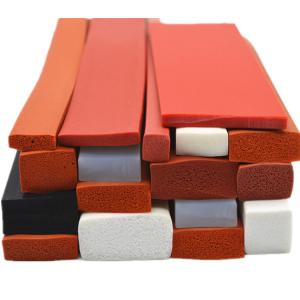 China Colorful Insulation Pure Silicone Foam Strip 40 Shore A factory