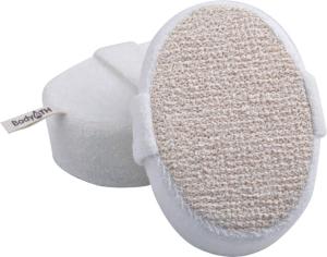 China Dot Hemp Polyester Terry body scrubber for shower , Natural Pad For Skin Cleaning factory