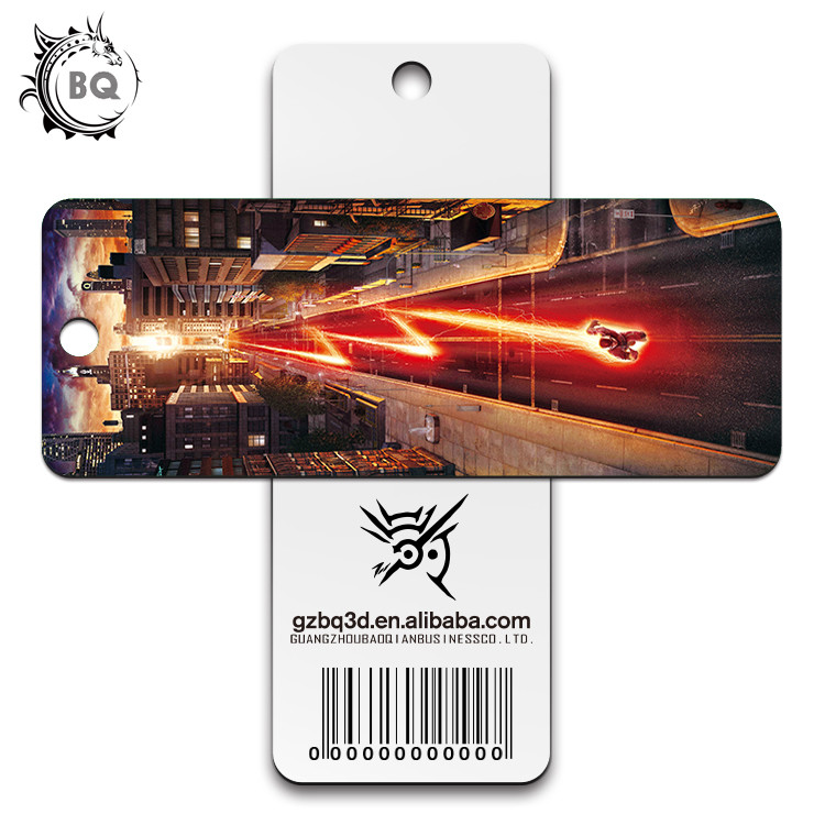 Custom Size 3D Effect Animal Bookmarks Eco - Friendly Material