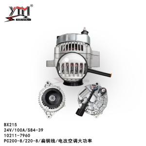 China 10211-7960 Electric Air Condition Auto Alternator For Komatsu BX215 PC200-8 PC220-8 S84-39 factory