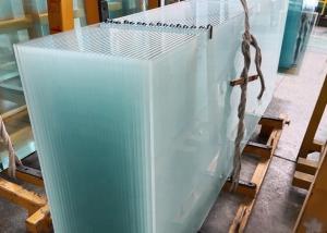 China Opaque 3.2mm Sandblasted Frosted Tempered Glass Panels factory
