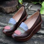 S465 Women'S Shoes New Leather Casual Rocking Shoes Original Handmade Shoes Flat