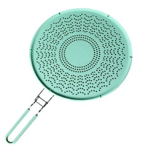 11" Silicone Frying Pan Splatter Guard With Folding Handle