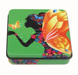 China Rectangular / Square Customized Mini Mint Candy Tin Box 0.23mm Tinplate Metal factory