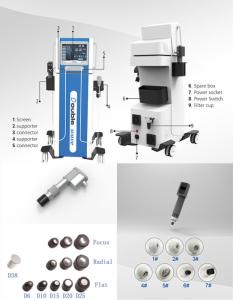 China Pneumatic Electromagnetic Shockwave Therapy Machine Clinic ED Treatment factory