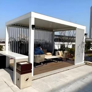 China The Durable Choice Aluminum Arbor for Your Outdoor Living Space factory