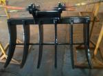 Metal Excavator Root Rake For Hitachi Attachment Brush Rake