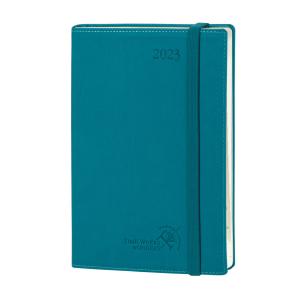 China Pacific Green Custom Academic Planner Yearly Weekly Planner 2023 Soft Cover Vertical Pages factory
