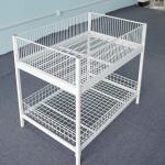 Advertising Retail Display Wire Baskets Double Layers 150KG Loading Capacity