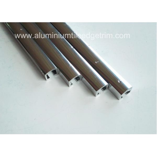 China Narrow Aluminium Channel Profiles Finishing Edge Anodized Polished Silver Effect factory