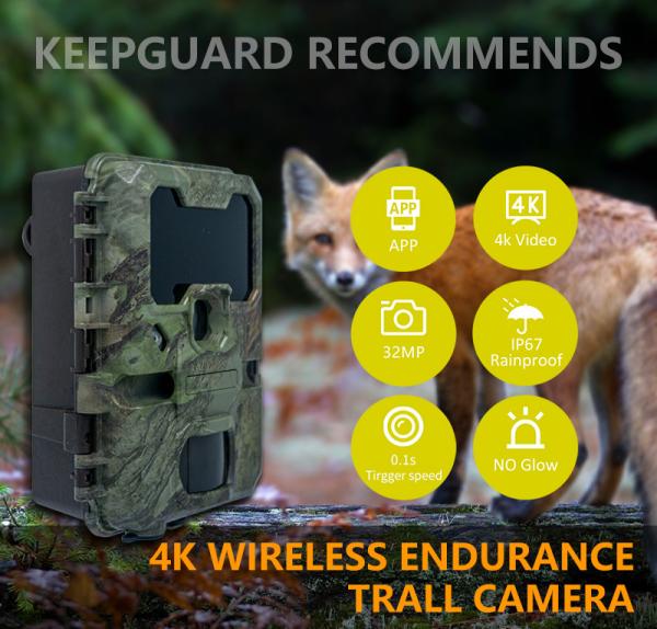 WIFI trail Camera KW866 waterproof IP67 OEM/ODM up to 512GB Storage SD Memory