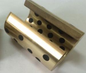 China Brass Graphite Bushings High Temperature Use , Flanged Graphite Bronze Bushing factory